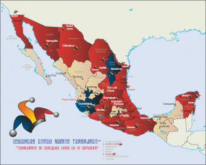 mapa de organización de eventos